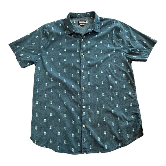 Trunks Casual Button Down Hawaiian Pineapple Shirt Soze XXL - Picture 1 of 3